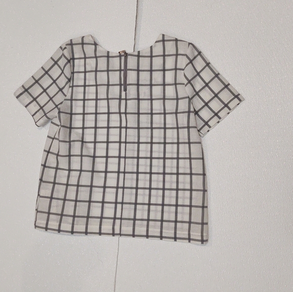 JOA Windowpane Print Blouse - Picture 3 of 4